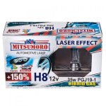 Галогенні автолампи Mitsumoro H8 35W +150 laser effect (2 шт.)