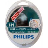 Галогенні автолампи Philips X-treme Vision H1 55W (3700K) (2 шт.)