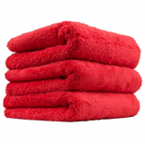 Мягкое полотенце для детейлинга Chemical Guys Happy Ending, красного цвета, идеально подходит для обработки поверхностей