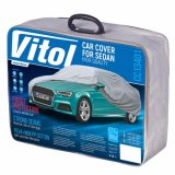 Чехол-тент для автомобиля Vitol CC13401 Розмір XL серый с подкладкой (CC13401-XL (5))