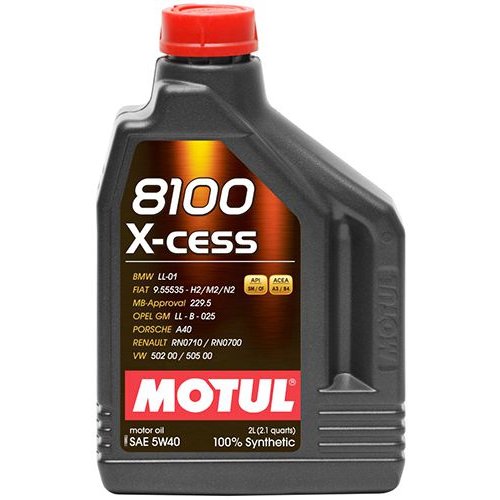 Моторное масло Motul 8100 X-clean 5W-40 2 л