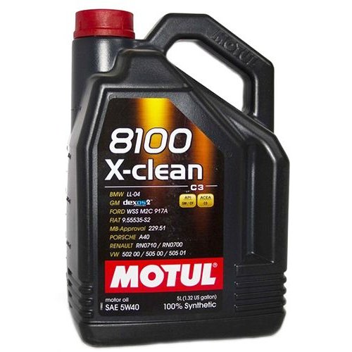 Моторное масло Motul 8100 X-clean 5W-40 5 л