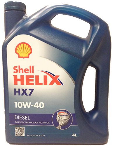 Моторное масло Shell Helix Diesel HX7 10W-40 4 л